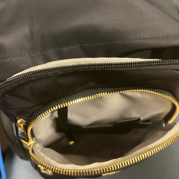 Tumi Jet Black Celina Medium Backpack with Gold Details - Picture 9 of 11